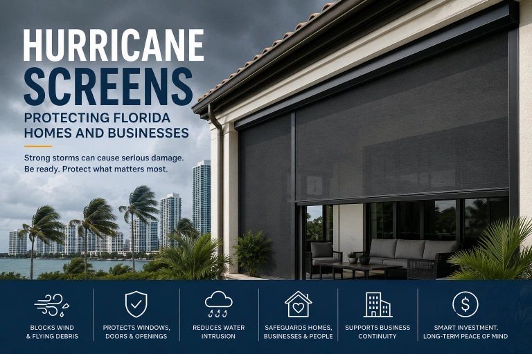 How Can Hurricane Screens Protect Florida Companies and Residents