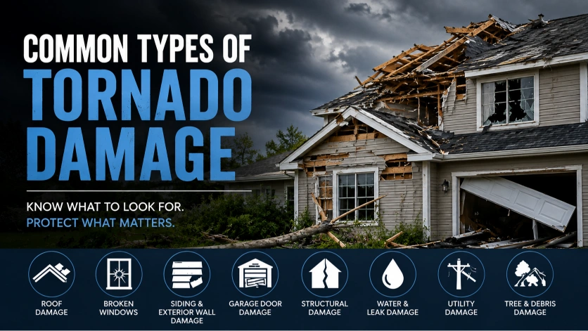 What Are the Most Common Types of Tornado Damage?